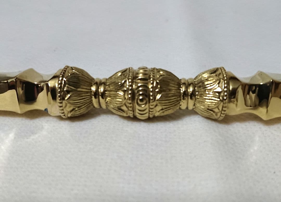 ✶金属工芸品✶金剛杵 独鈷杵 真鍮製 磨き 京都 高級品 仏具・法具・仏教・密教