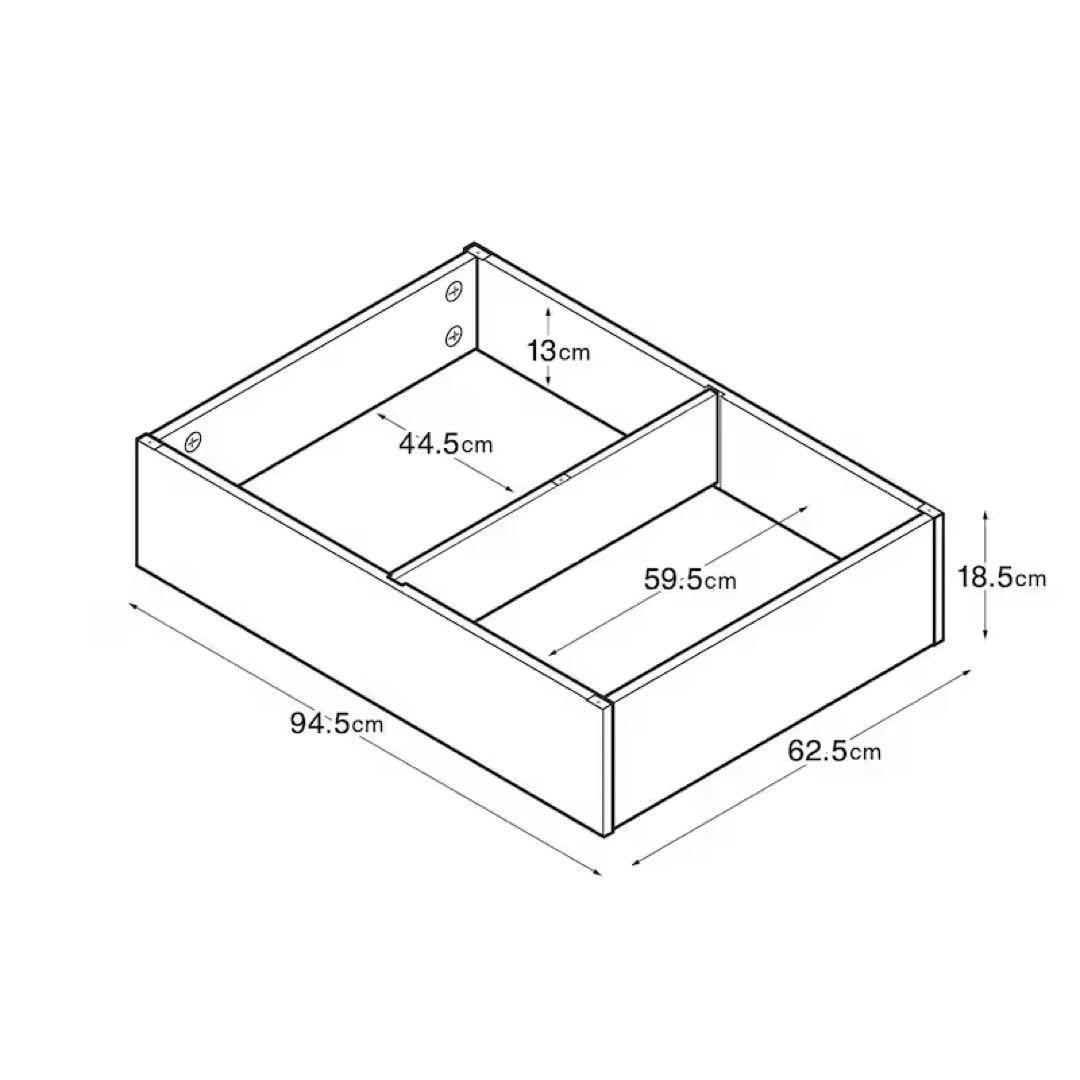 無印良品　ベッド下収納3つセット(フタ付き)