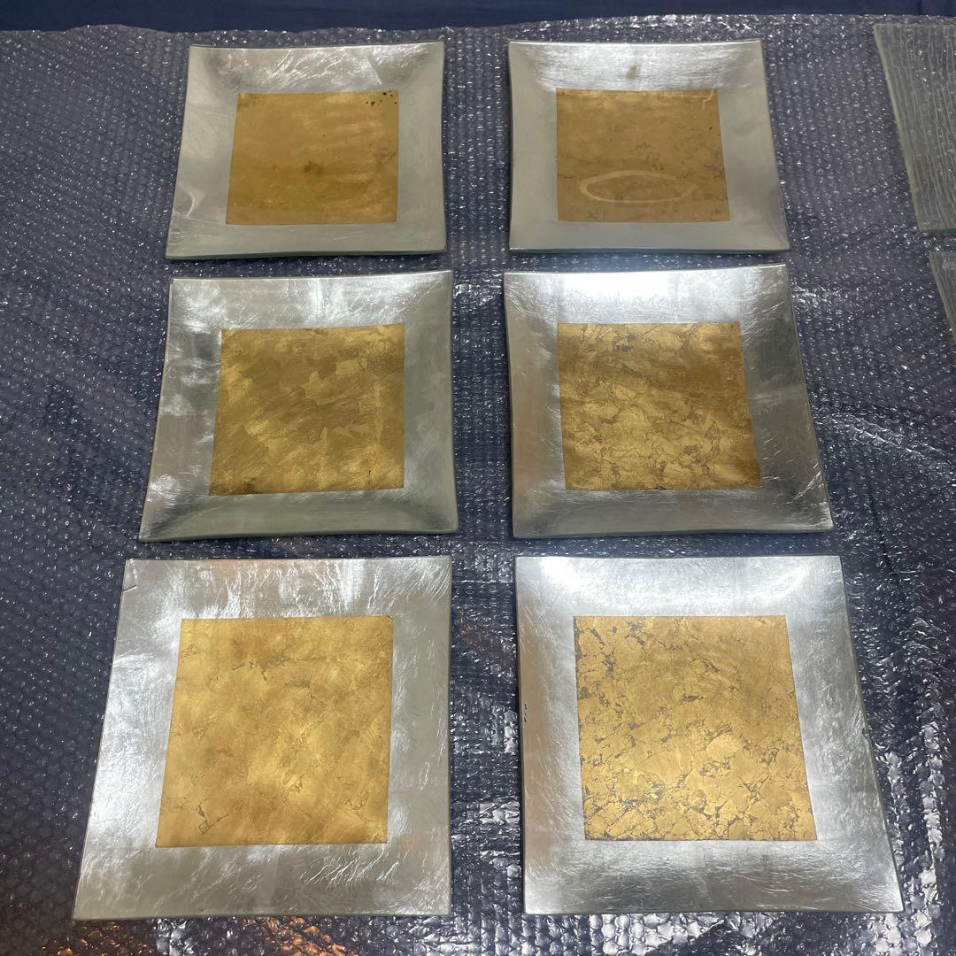 【業務用】ガラス スクエアプレート27cm角