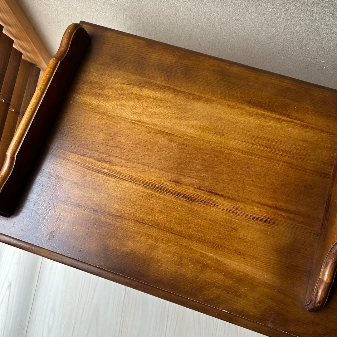 カリモク　オールドカリモク　コロニアル　テレフォンベンチ　電話台　ベンチ　花台