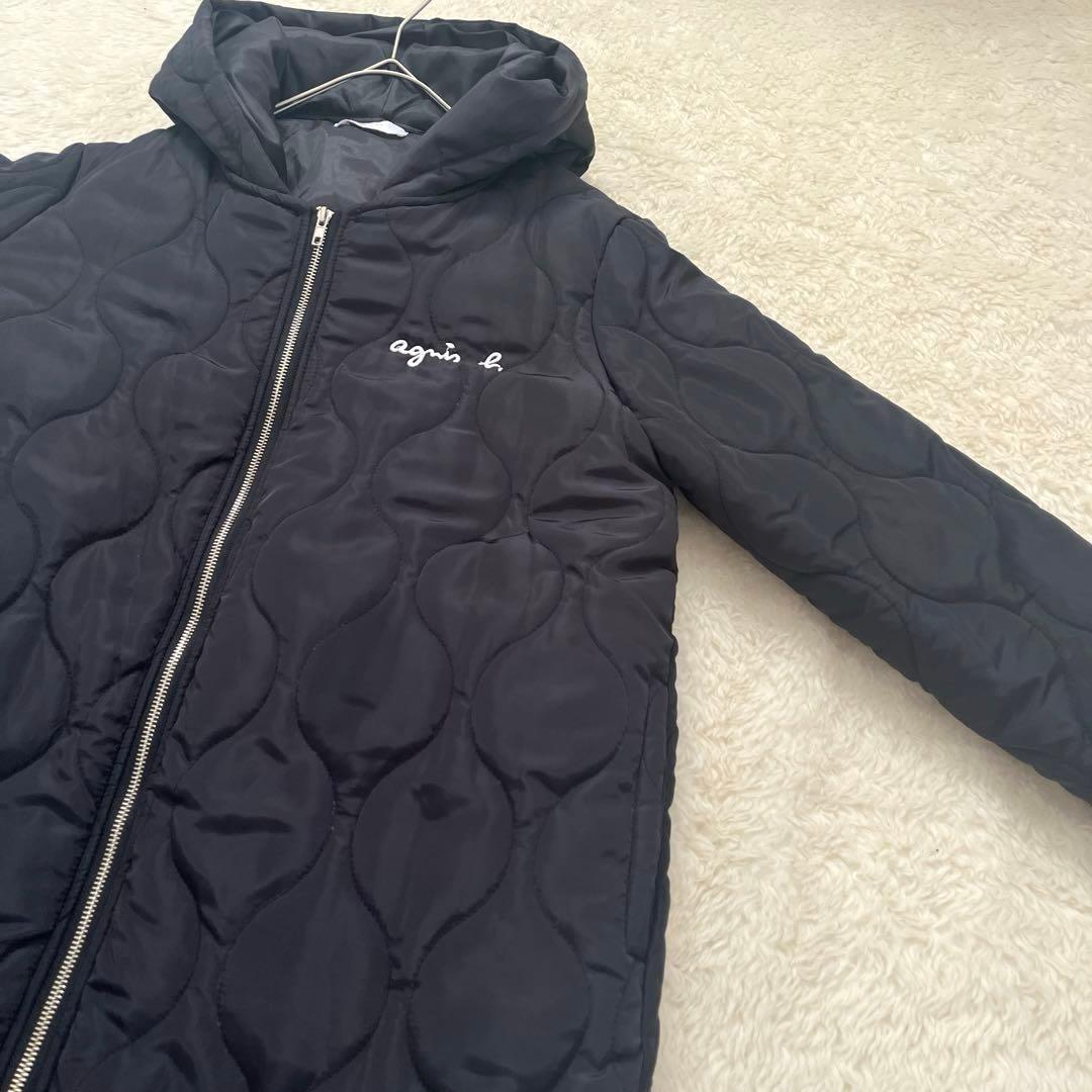 iminoaru アニエスべー　キルティングコート ブラック 2way コラボ