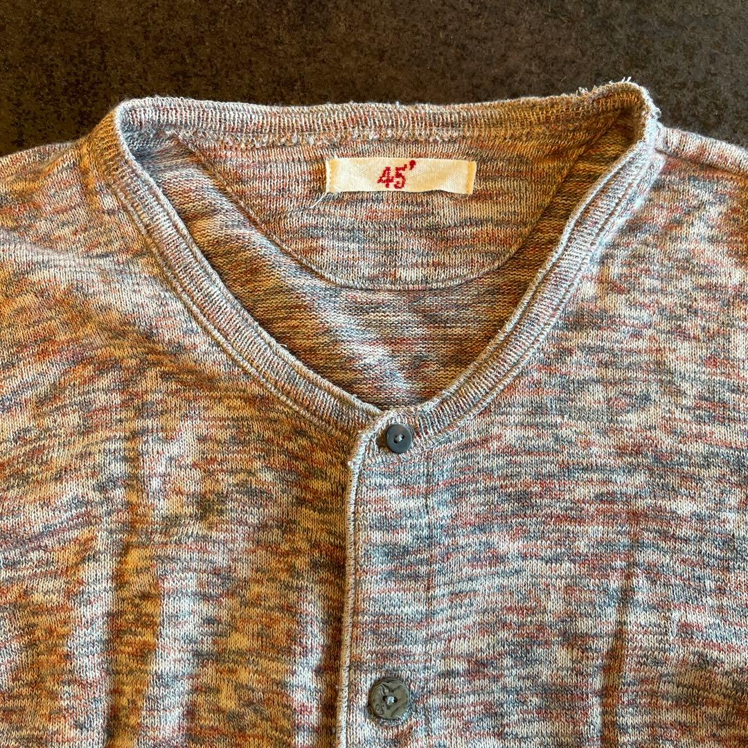 45rpm ボタン付きルームウェア