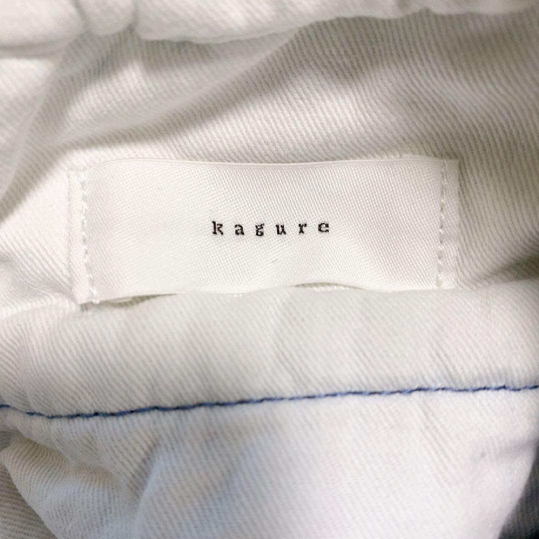 【美品】かぐれ フェードデニムイージーパンツ ウエストゴム 近年モデル 大人気