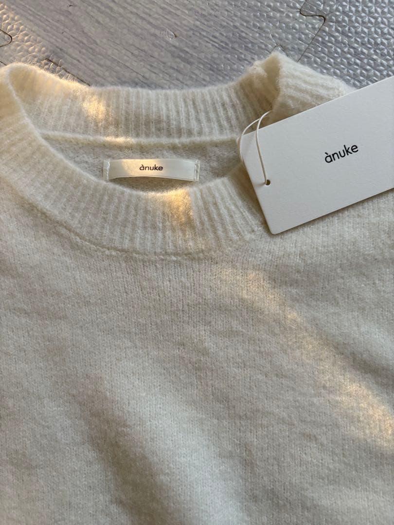 ànuke【新品】Layered Scarf Knit アイボリー　ニット