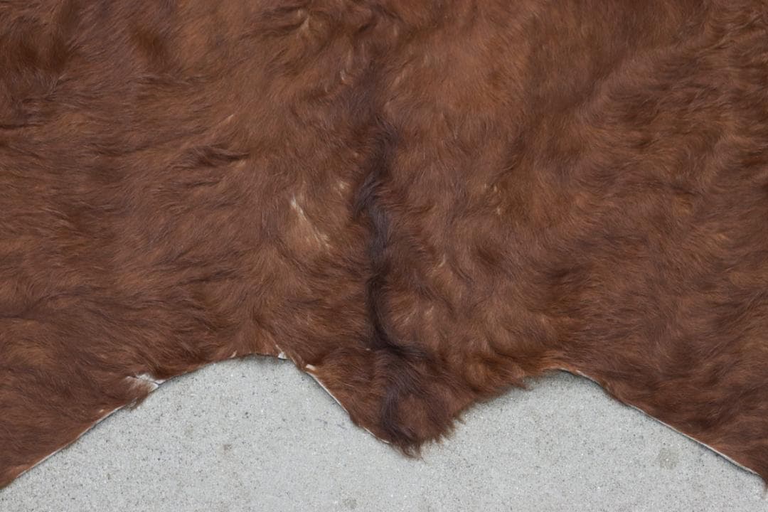 牛革 本革 カウラグ 220×197 カーペット 絨毯 敷物 大判 毛皮