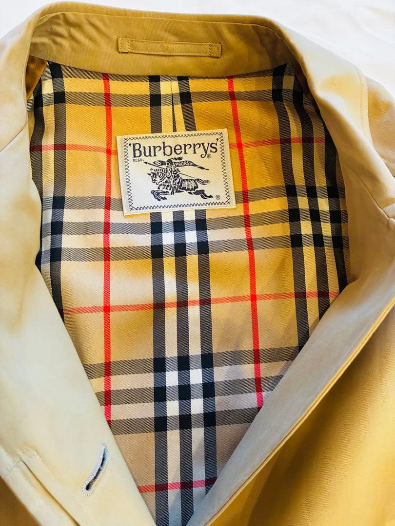 バーバリーズベージュ ダブルブレスト トレンチコート7AB2