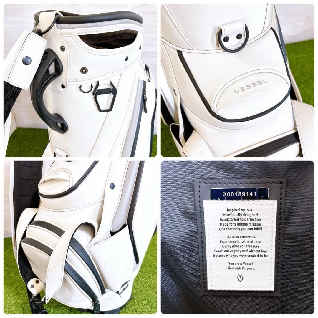 高級 VESSEL PRIME ベゼル キャディバッグ 3点式 カート 9型