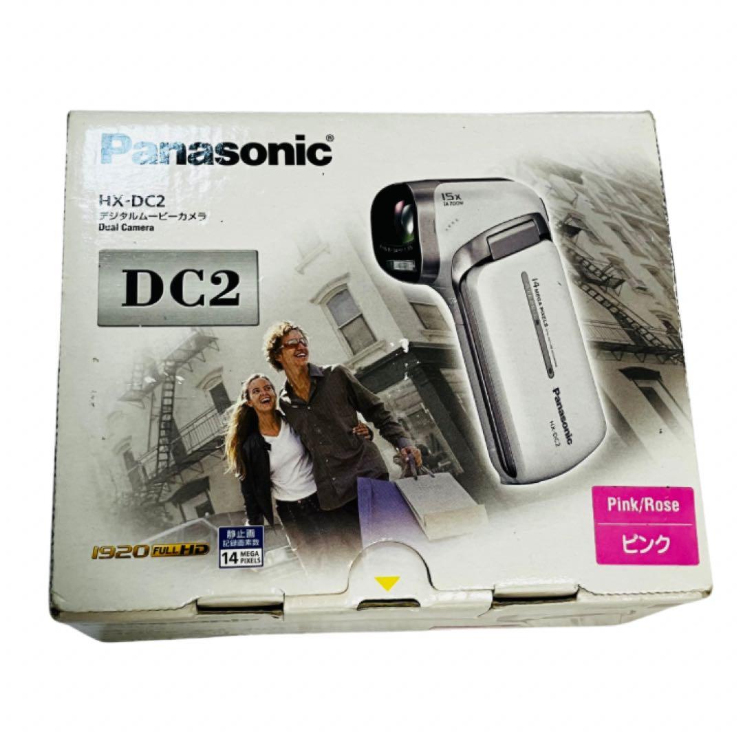 美品　パナソニック HX-DC2 デジタルムービーカメラ　ピンク　フルHD 縦型