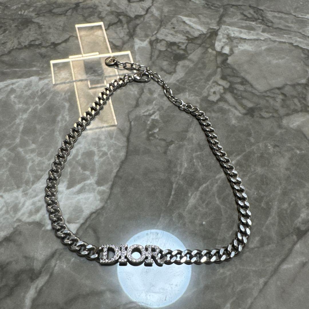 Dior シルバー チェーンネックレス　ディオール