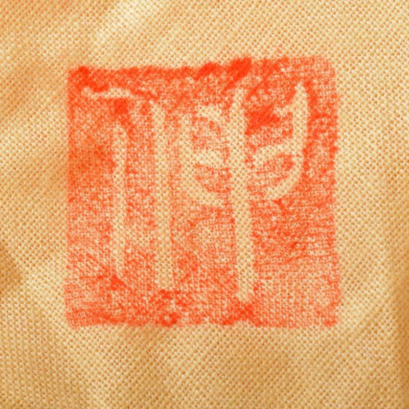 茶道具　木村盛伸作　灰釉立鶴　茶碗　共布共箱　C　R8708