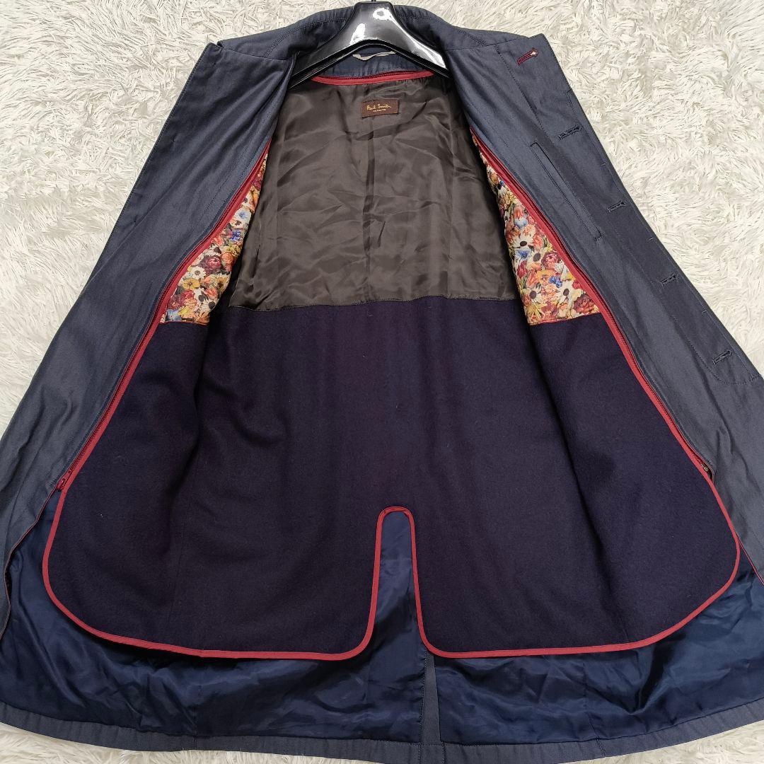 近年モデル ポールスミスコレクション ステンカラーコート ライナー フラワー M