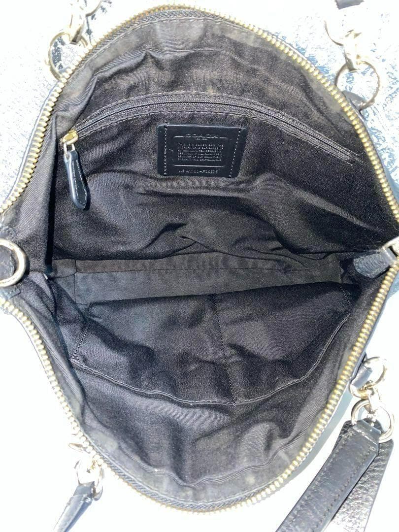 【美品】COACH コーチ F36675 レザー トートバッグ ハンド ブラック