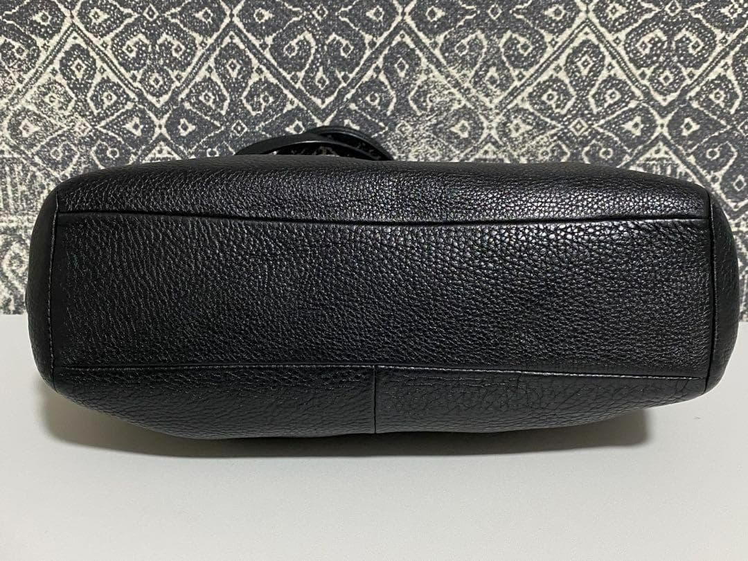 【美品】COACH コーチ F36675 レザー トートバッグ ハンド ブラック