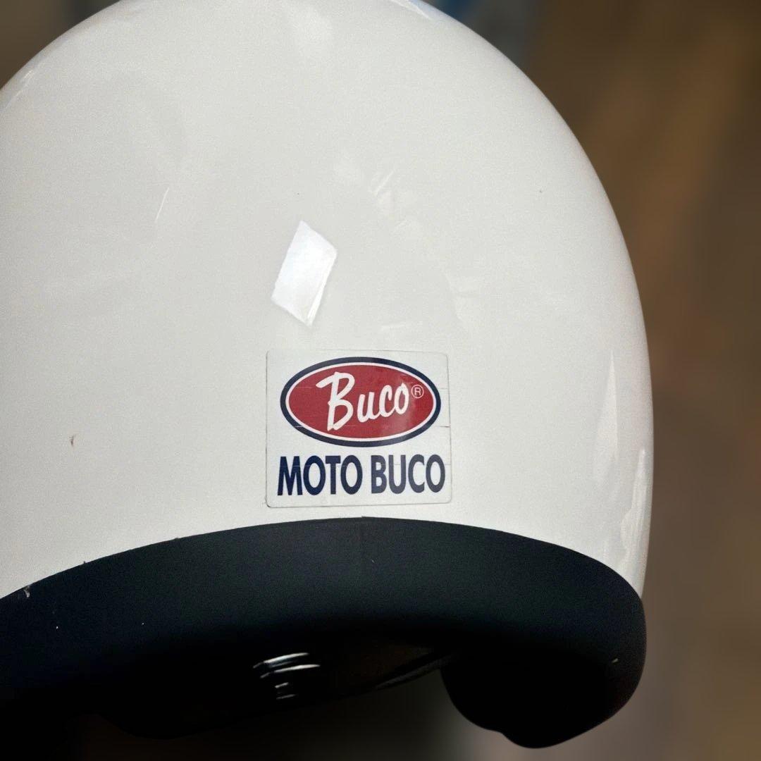 Buco ホワイト ジェットヘルメット　MOTO m/L