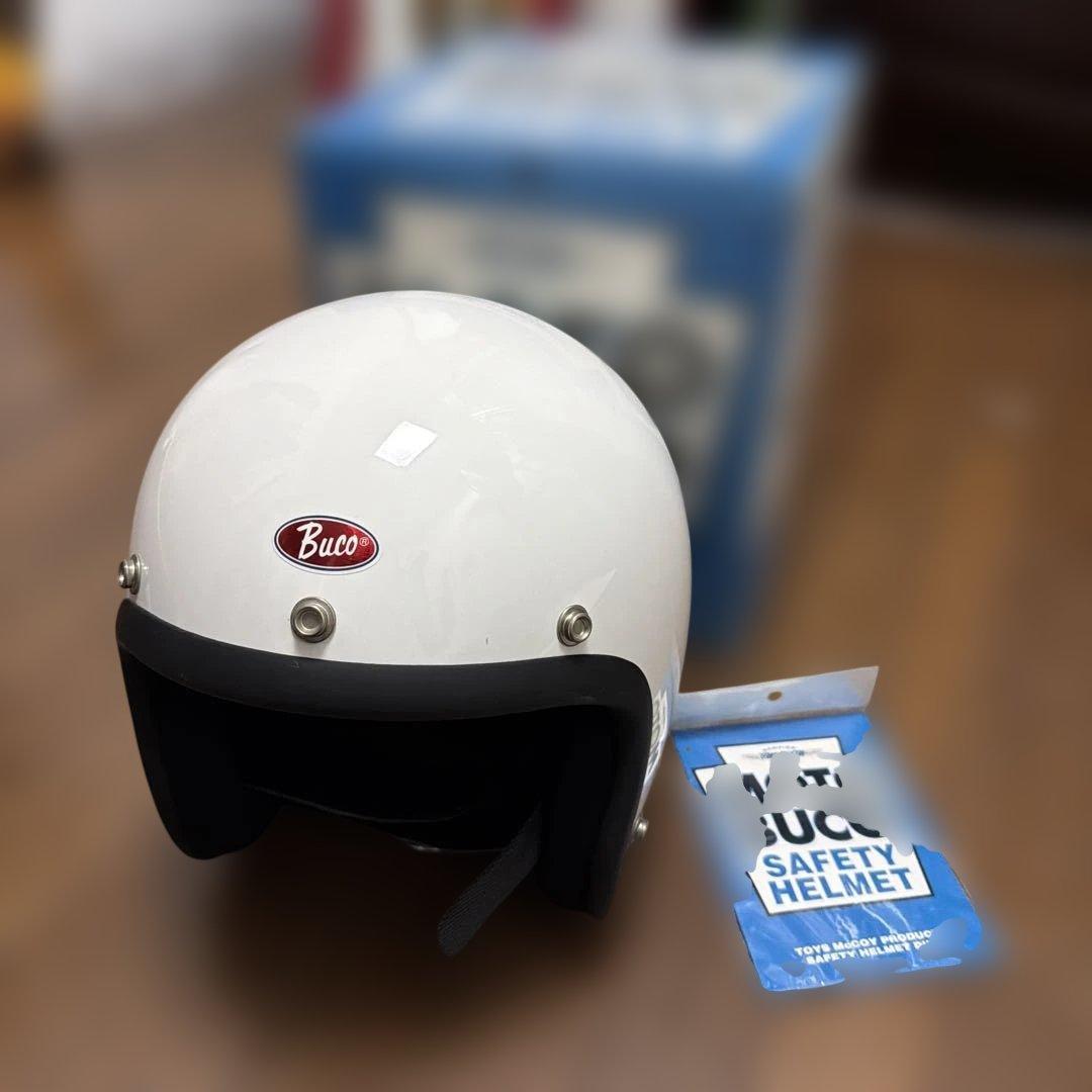 Buco ホワイト ジェットヘルメット　MOTO m/L