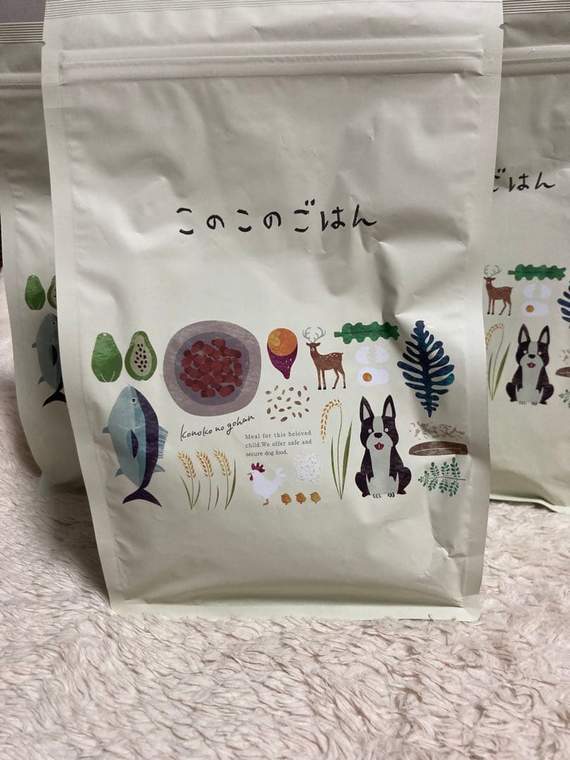 このこのごはん ドライフード 1kg✖️３袋
