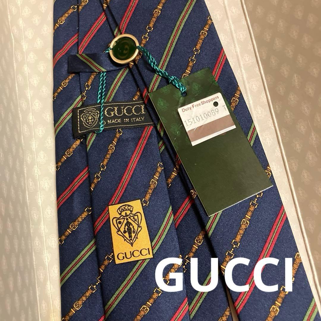 新品タグ付き✨希少GUCCI✨オールドグッチ　ヴィンテージ　ネクタイ