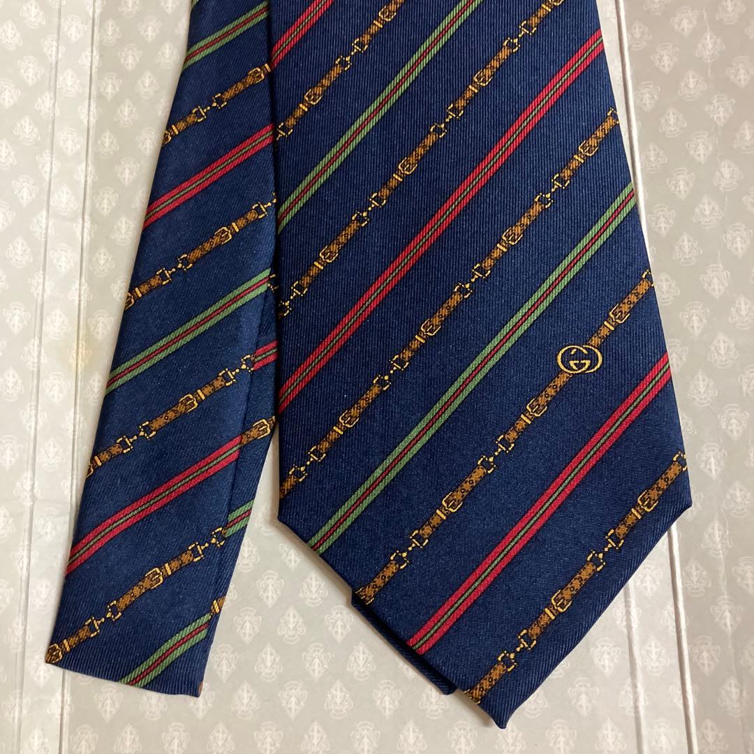 新品タグ付き✨希少GUCCI✨オールドグッチ　ヴィンテージ　ネクタイ