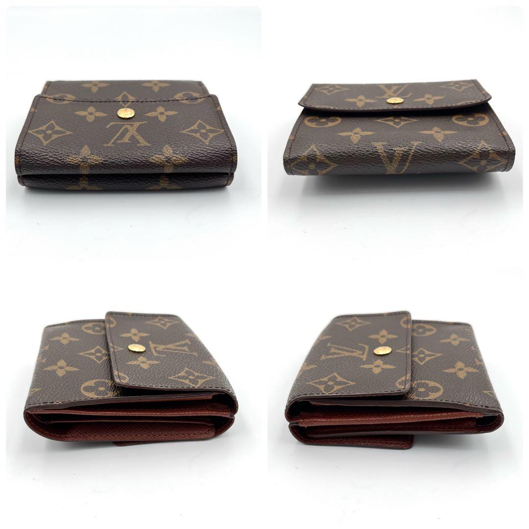 極美品 ルイヴィトン モノグラム カルトクレディ 三つ折り財布 Wホック