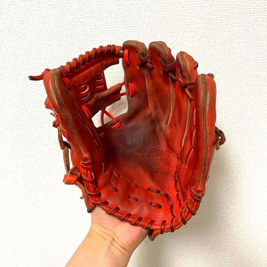 386 ミズノ グローバルエリート 型抜群 即戦力 軟式 内野手用グローブ