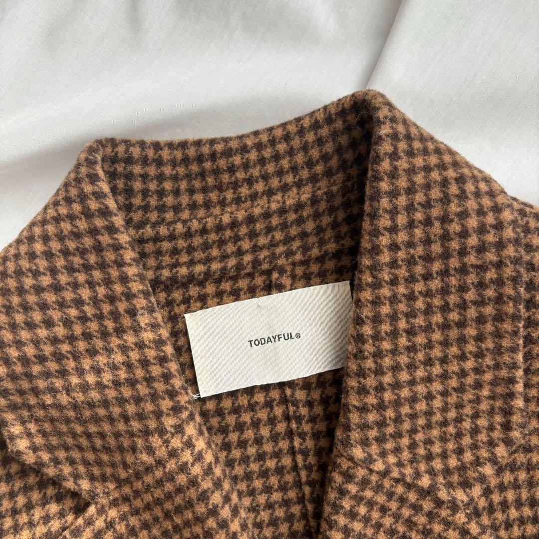 ◯TODAYFUL◯オーバーチェックコート 36