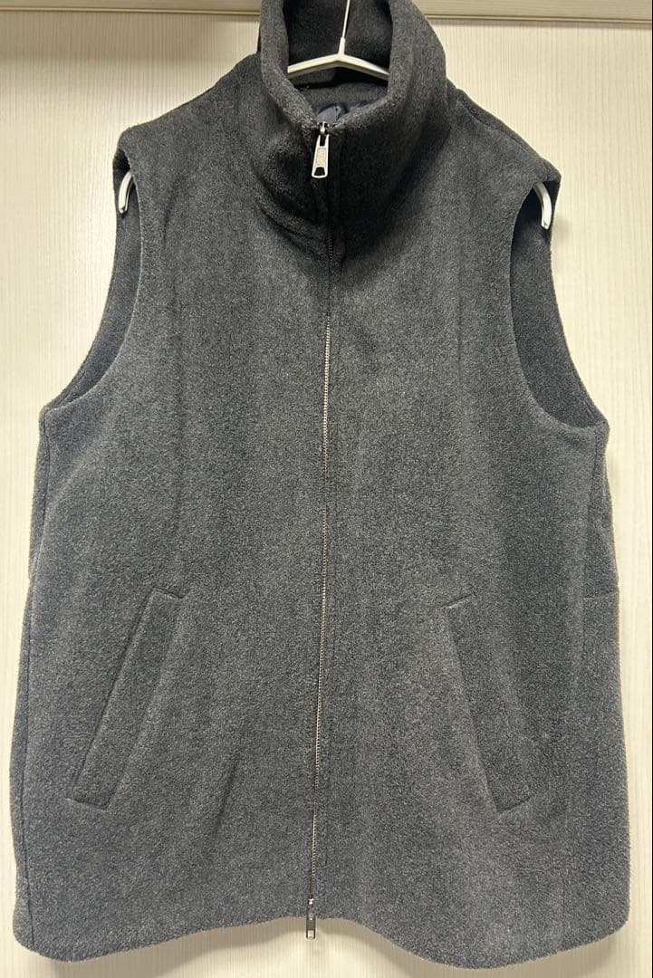 【美品】ETRE TOKYO メルトンフリースベスト グレー