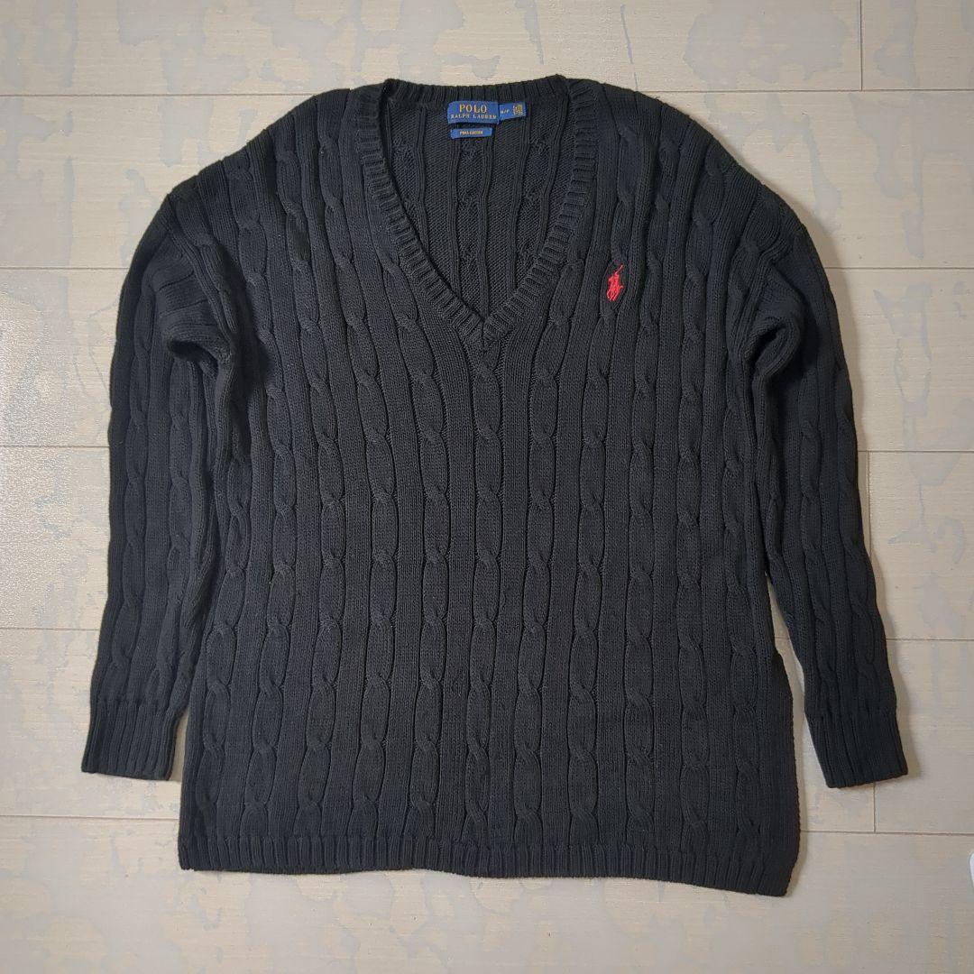 POLORalphLauren ポロラルフローレンケーブルニットピマコットン