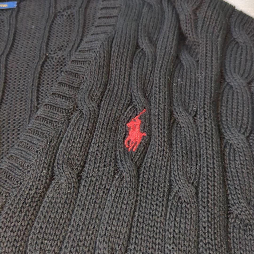 POLORalphLauren ポロラルフローレンケーブルニットピマコットン