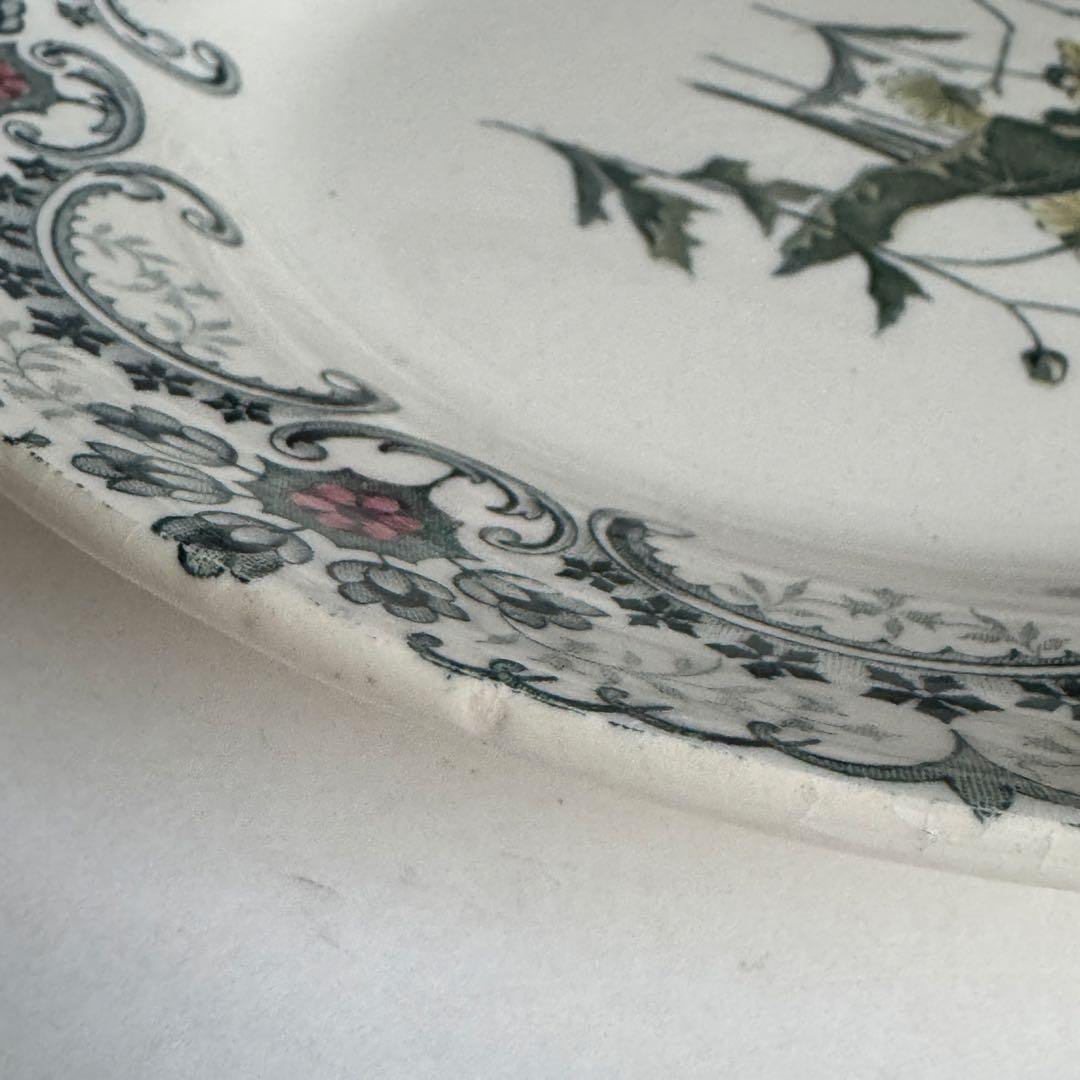 希少　美品　フランスアンティーク　ジョワジールロワ　切り花　平皿