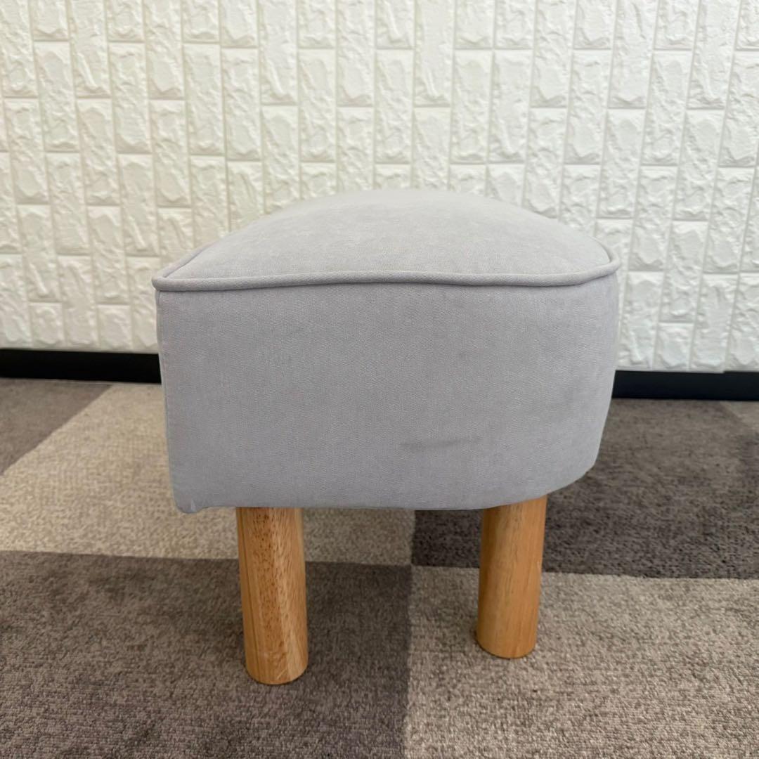 東京23区配送無料✨エミリア　2人掛けオットマン付きソファ　グレー　美品