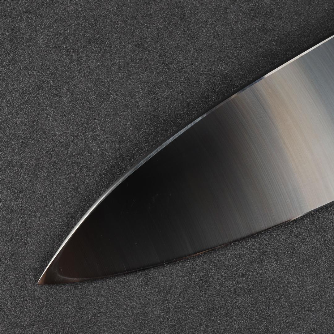 6924 出刃包丁 5寸 刃渡り150mm 刺身包丁 人工象牙黒三本巻八角柄