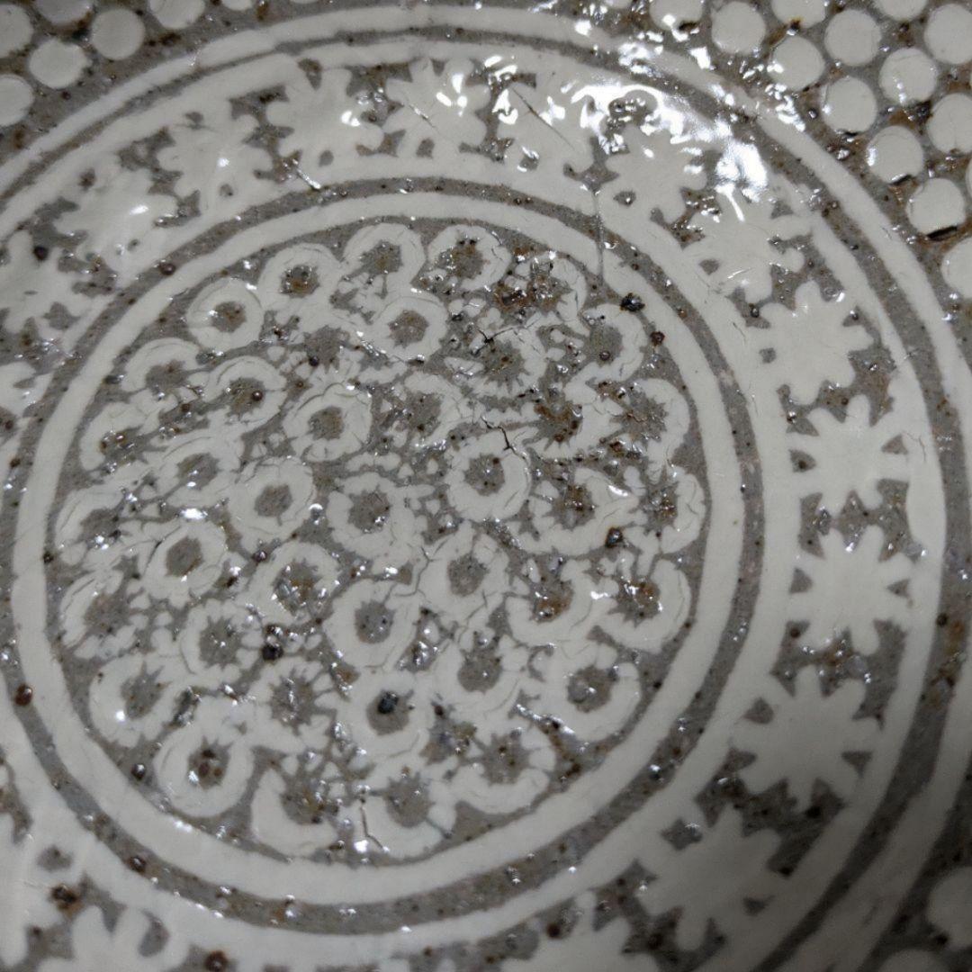 骨董 陶器 中鉢 5個セット 箱有り 花柄 銘々皿