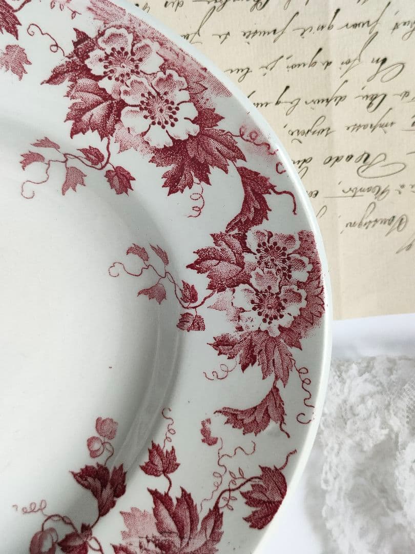 希少　美品　サンタマン　MARION 　オーバル皿　フランスアンティーク