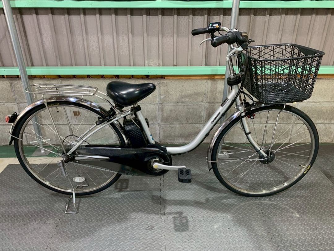 電動自転車　パナソニック　ビビDX 26インチ シルバー　№6114