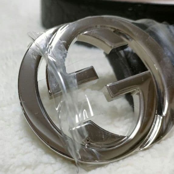 グッチ GUCCI ベルト GG グッチシマ インターロッキングG 黒