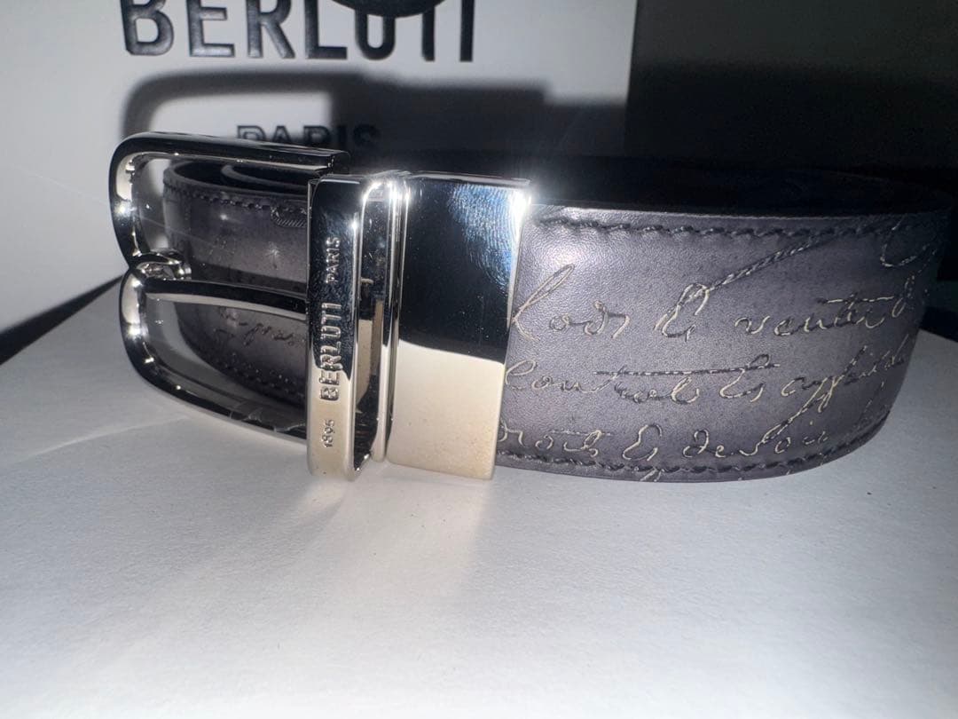 BERLUTI ベルルッティ　ベルト　メンズ　35MM リバーシブル　袋、箱付き
