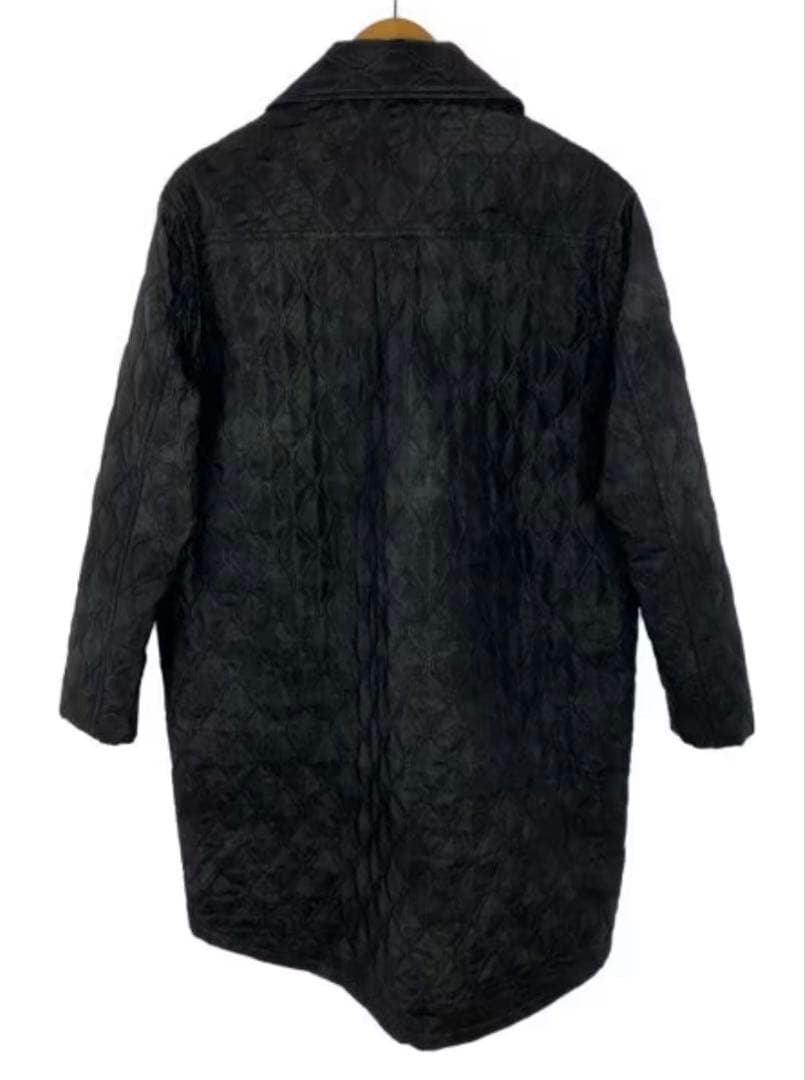 最終値下げ！PERVERZE ブラック キルティングロングコート