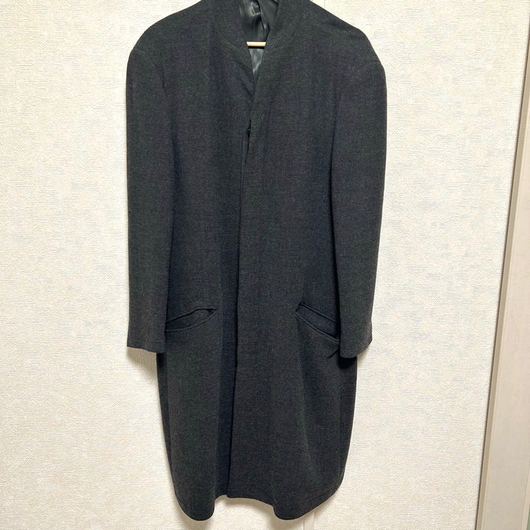 【美品】アルマーニ　コレツィオーニ　チェスターコート　グレー　Mサイズ