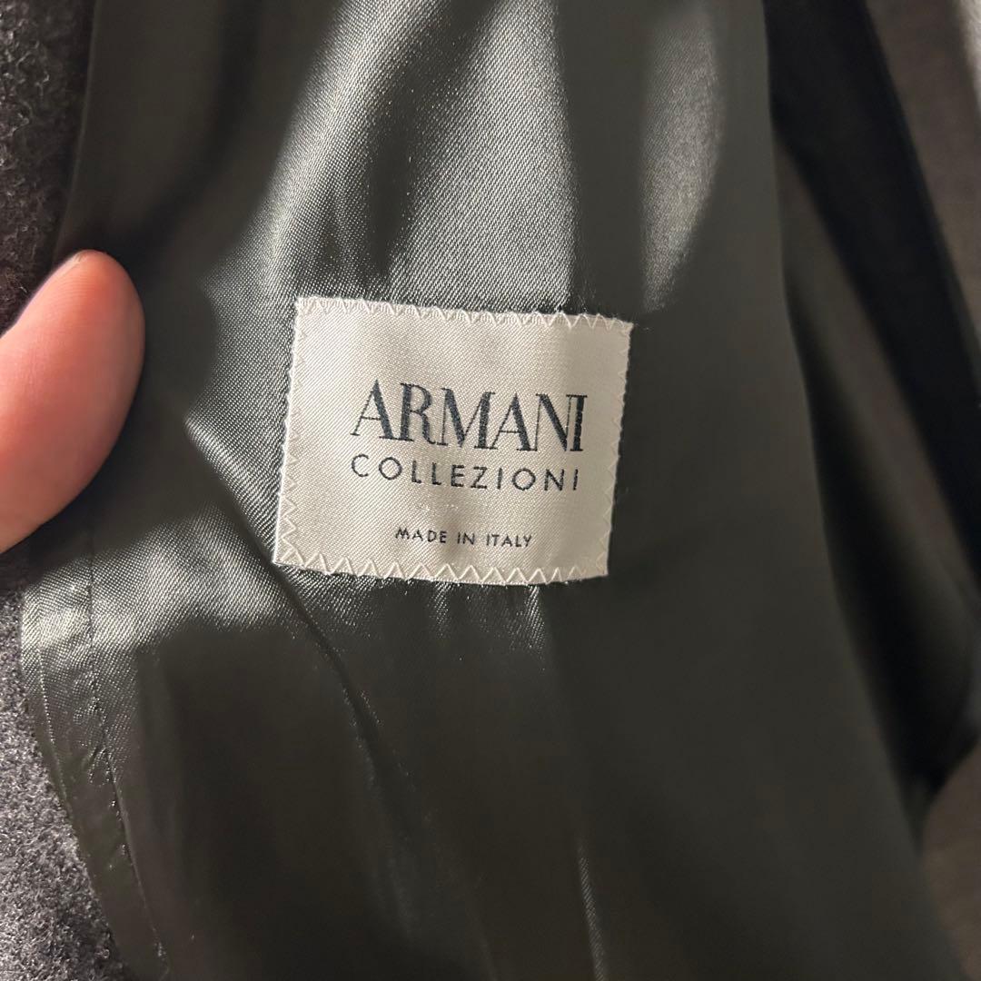 【美品】アルマーニ　コレツィオーニ　チェスターコート　グレー　Mサイズ