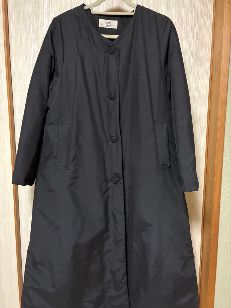 フェリシモ　アンドマイラ　ロングダウンコート　シンプルスキン　黒