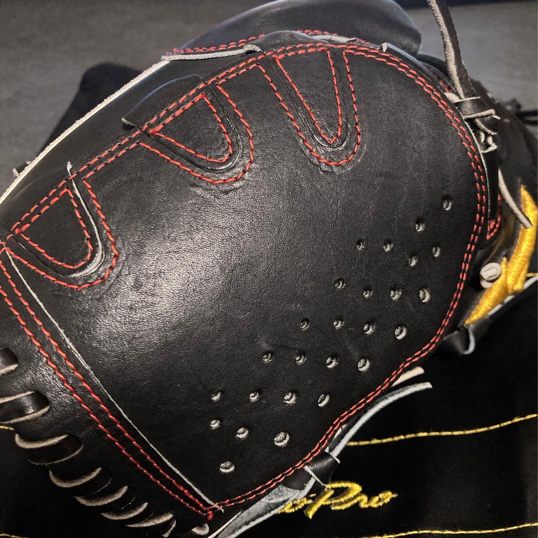 ミズノプロ キップ革 一般 大人用 硬式 左 投手 野球 グローブ グラブ 良品