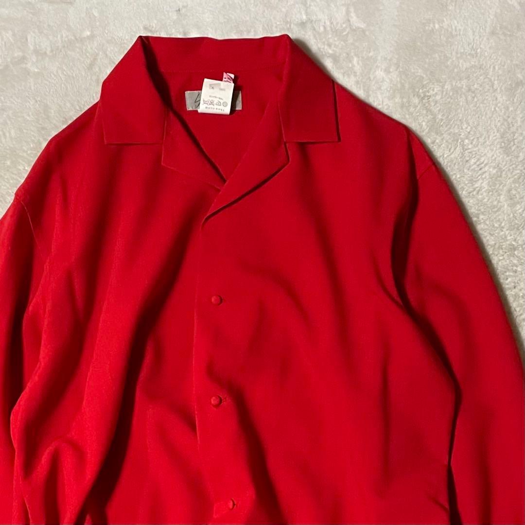 ヨウジヤマモト アシンメトリー ロングシャツ S 美品 レッド 日本製