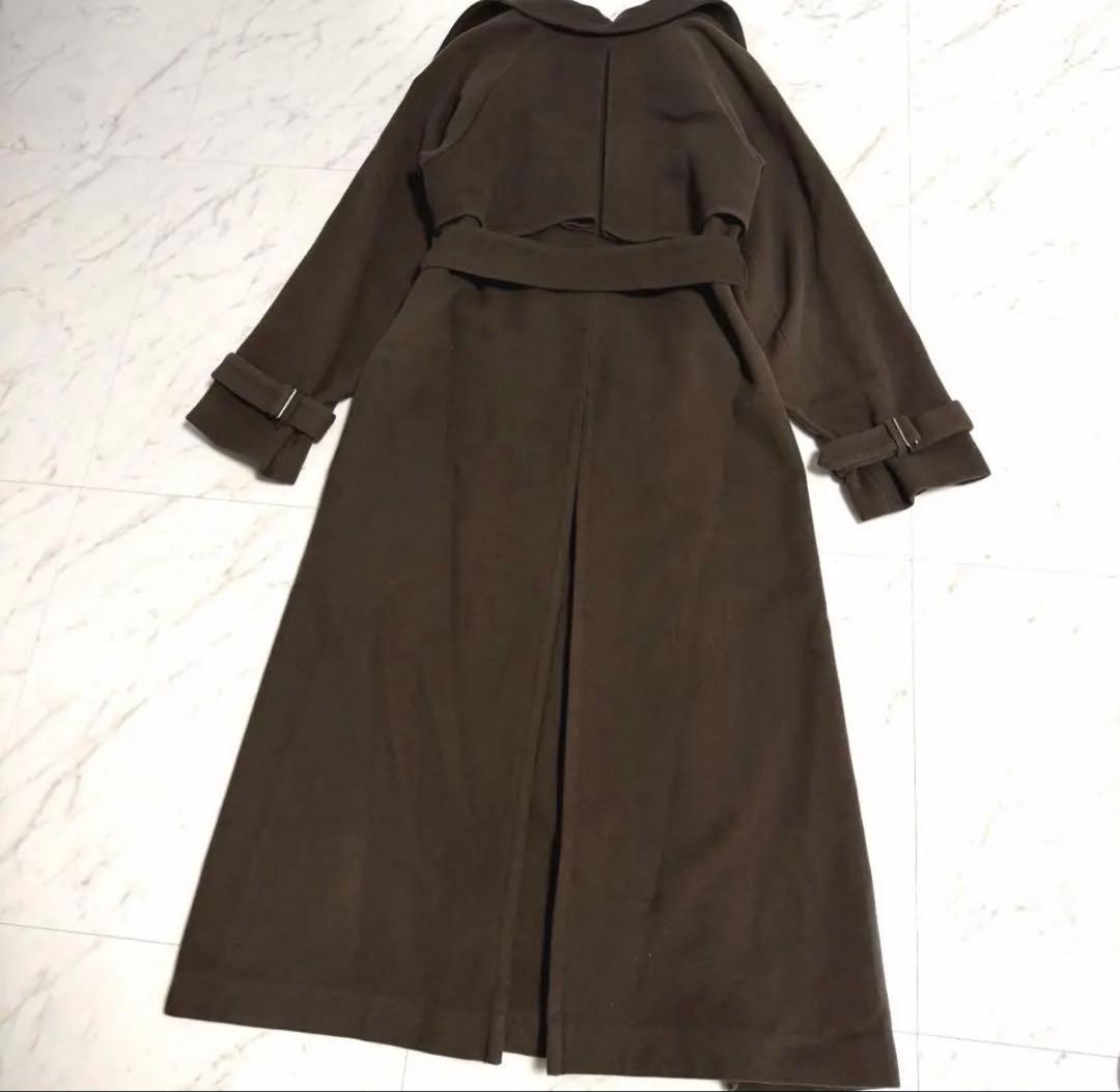 完売品✨アニュアンス ウールトレンチコート ベルテッド 美シルエット ロング丈