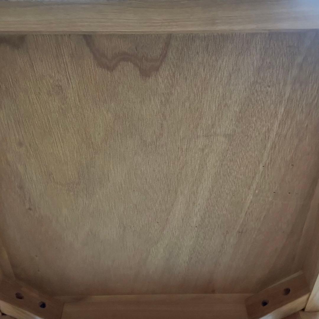 高級　御影石　ローテーブル サイドテーブル　スクエア　正方形　木製　北欧