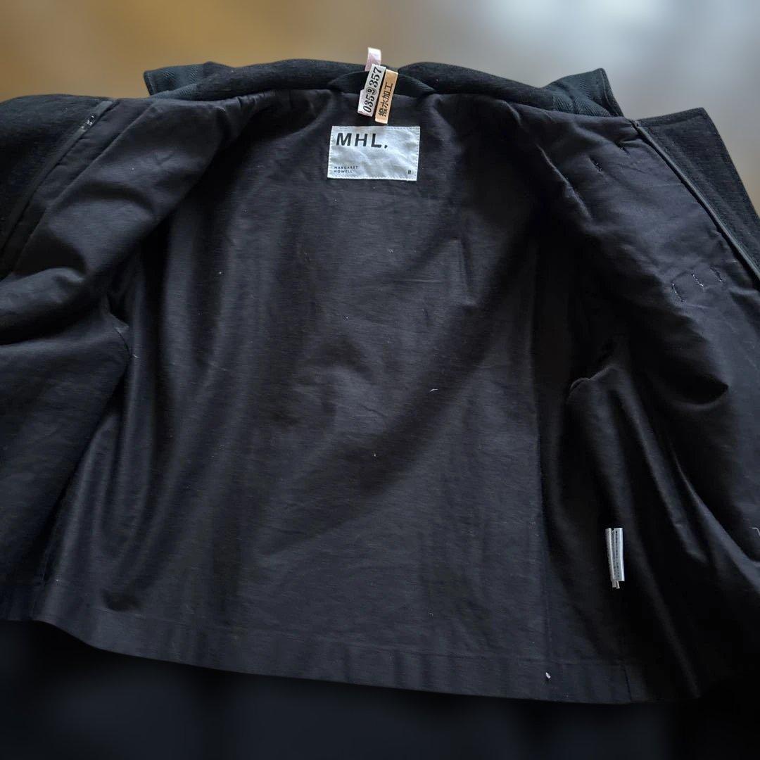 MHL. ブラック ダッフルコート
