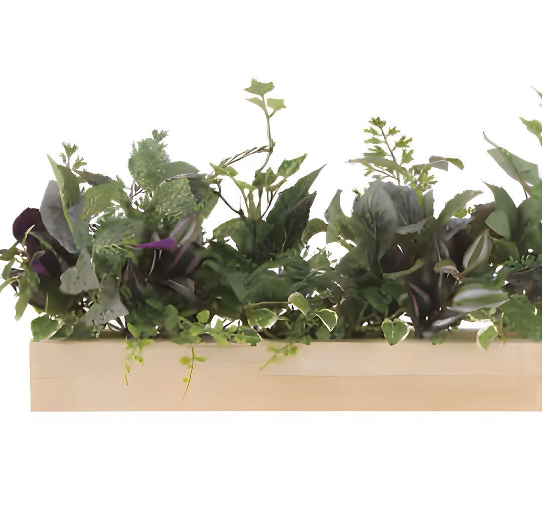 光触媒　人工観葉植物　ウォールグリーン　フェイクグリーン　壁掛けウッドボックス