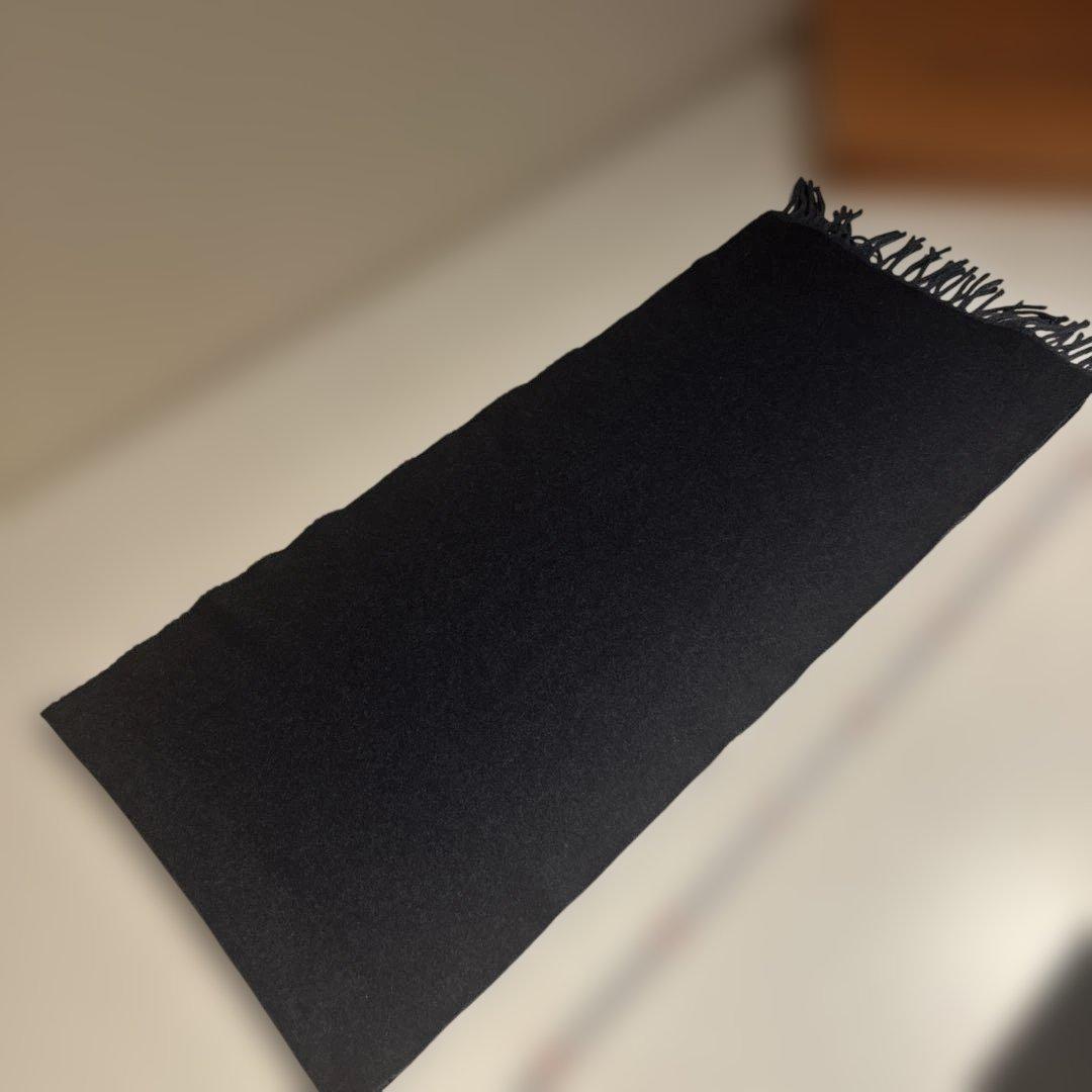 ルイヴィトン　マフラー　グラデーション　ネイビー　グレー系　暖かいです　箱付き