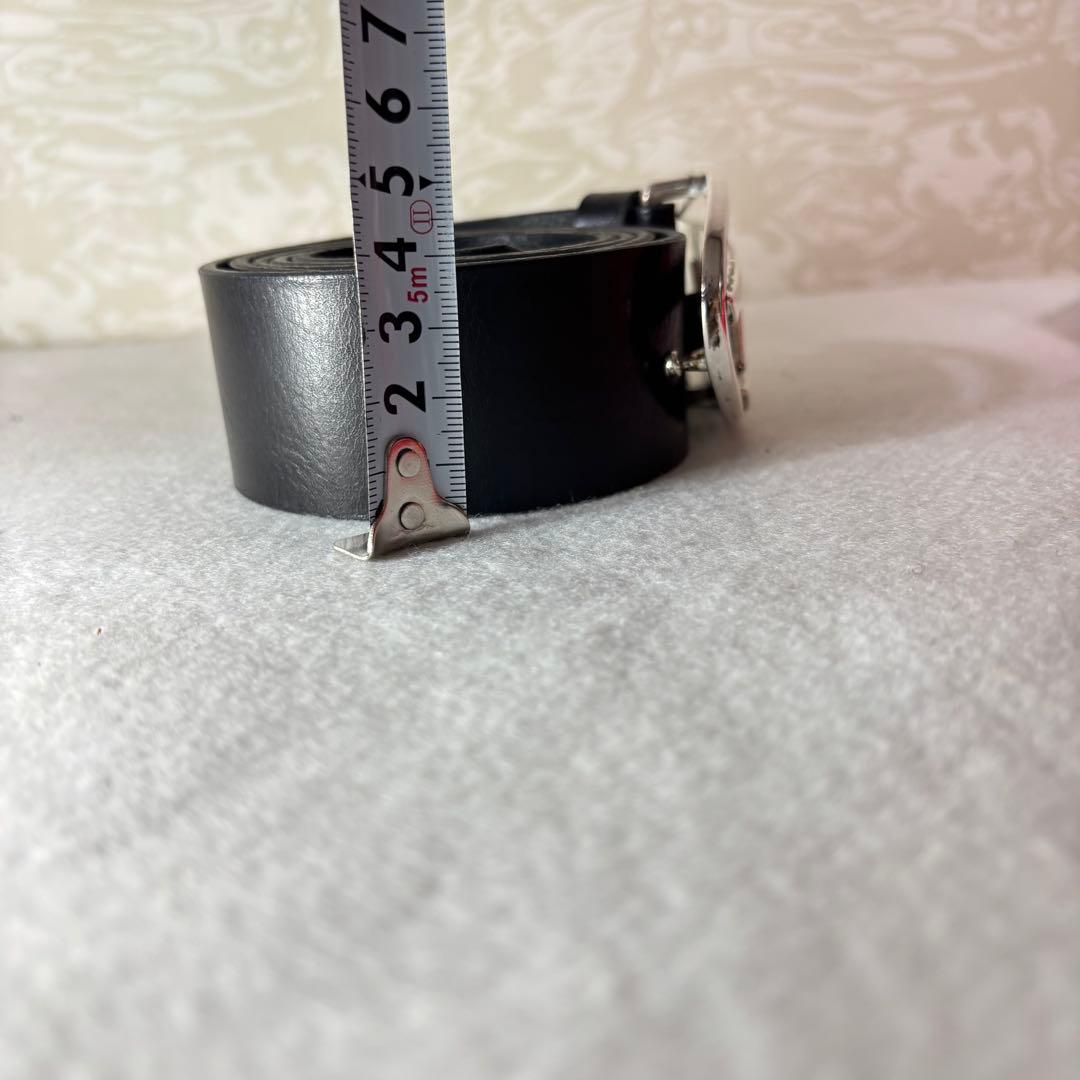 DIESEL ディーゼル　黒レザーベルト オーバルバックル