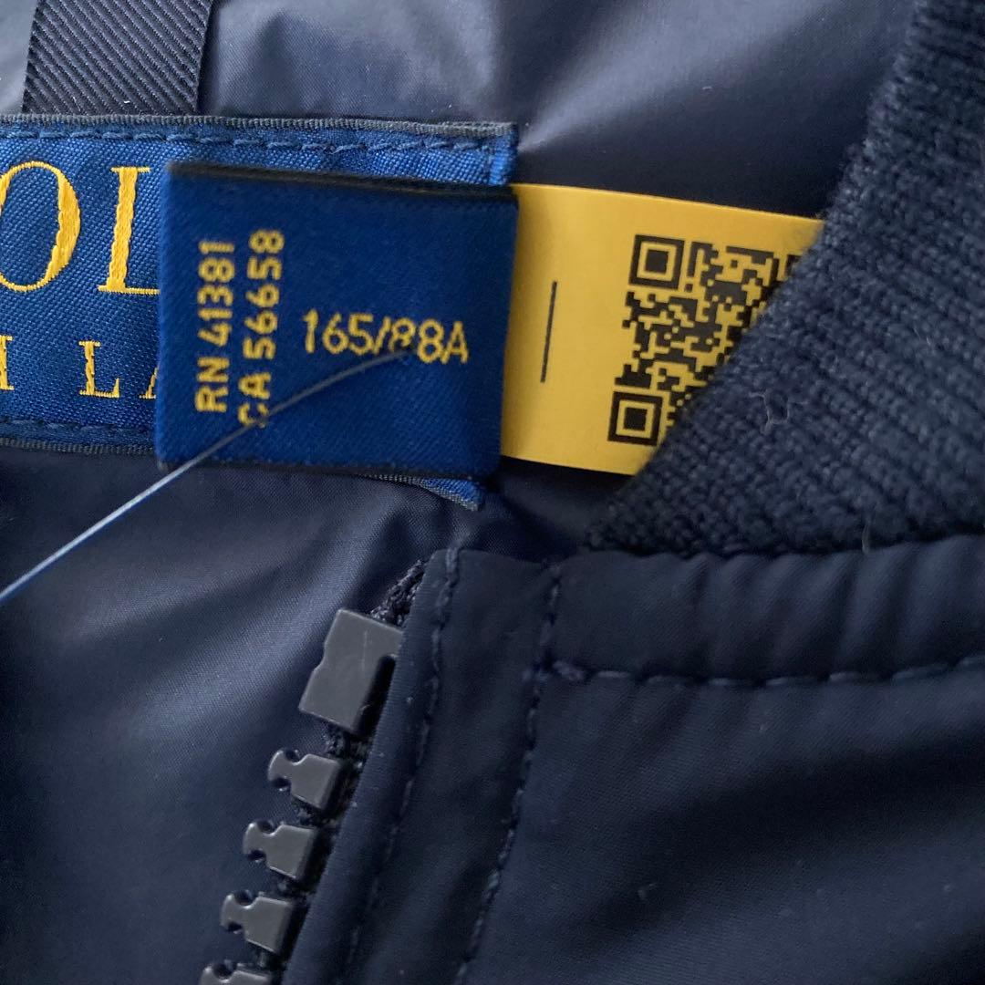 新品 ポロラルフローレン MA-1 ボンバージャケット XS ネイビー