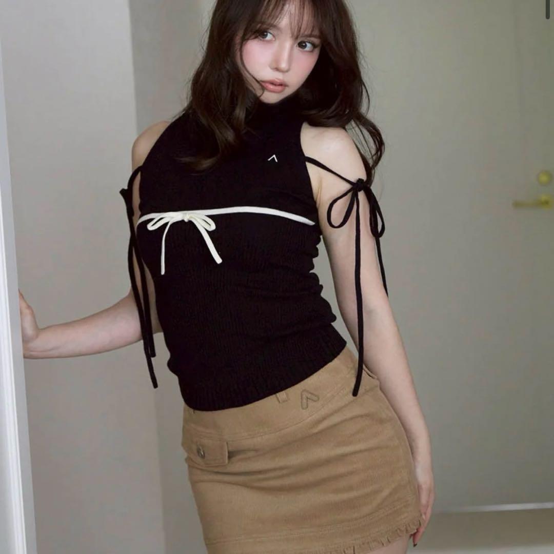 トップス Adele ribbon tank